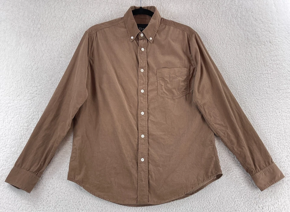 Rails Button-Up Shirt Mens Medium Brown Corduroy Long Sleeve Casual 100% Cotton - Image 1 of 4