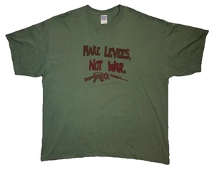 Vintage Make Levees Not War Hurricane Katrina New Orleans T Shirt Men’s 2XL Rare - Picture 1 of 5