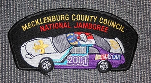 BSA Patch 2001 National Jamboree Mecklenburg County Council Nascar - Picture 1 of 2