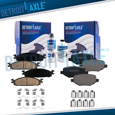 Front and Rear Ceramic Brake Pads for Ford Explorer Flex Taurus Lincoln MKS MKT - Image 1 of 4
