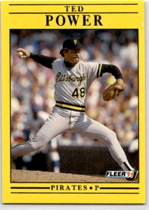 1991 Fleer - #46 Ted Power - Bild 1 von 2
