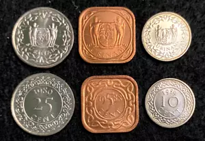 Surinam 3 Münzen Set 5, 10, 25 Cents UNC Weltmünzen - Bild 1 von 1