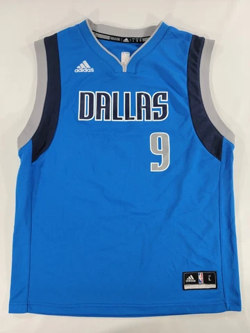 Dallas Mavericks Jersey Rondo #9 NBA Basketball Jersey Adidas Youth Size L EUC Cover