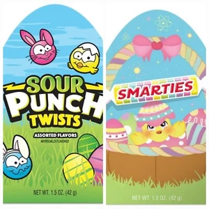 Sour Punch Twists & Smarties Candy Easter 1,5 OZ - Imagen 1 de 3