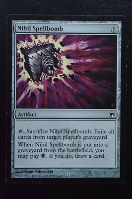 Magic The Gathering MTG NIHIL SPELLBOMB Scars of Mirrodin LP Lightly Played - Image 1 of 2