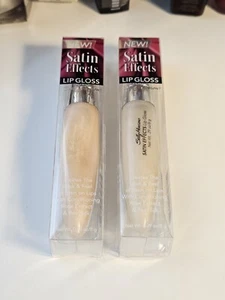 Sally Hansen SATIN EFFECTS LIP GLOSS 6646-15 PLEASURE/6646-05 GLAMOROUS (LOT/2) - Picture 1 of 3