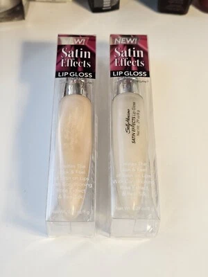 Sally Hansen SATIN EFFECTS LIP GLOSS 6646-15 PLEASURE/6646-05 GLAMOROUS (LOT/2) - Image 1 of 3