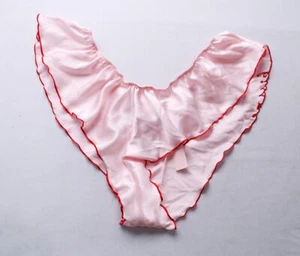 Victoria's Secret Women's Satin Flutter Cheeky Panty WR4 Angel Pink Medium NWT - Picture 1 of 3