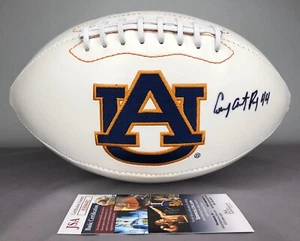 Fútbol americano firmado por los Tigres de Auburn Cameron Artis-Payne con certificado de autenticidad de la JSA ~ Dallas Renegades - Imagen 1 de 7