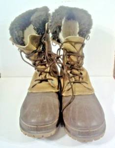 Sorel Kaufman Canada Mens Size 7 Steel Shank Winter Boots Wool Inserts - Picture 1 of 5