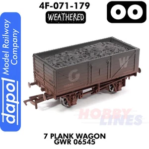 7 Plank GWR 06545 Weathered 1:76 OO gauge model railways wagon Dapol 4F-071-179 - Picture 1 of 5