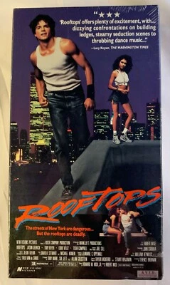 Rooftops (VHS, 1989) RARE OOP 80's Music New York Romance Gangs NEW SEALED - Image 1 of 4