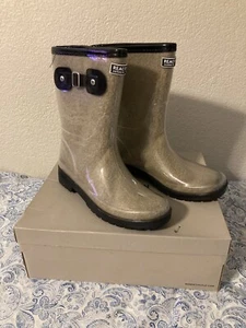 Kenneth Cole Reaction Women's Rain Buckle Cozy Lug Sole Rain boots size 9 - Picture 1 of 10
