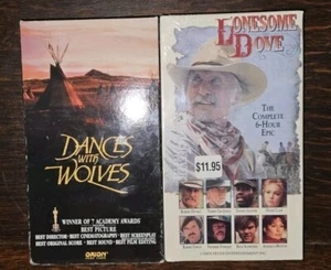 NEU SEALED LONESOME DOVE The COMPLETE 6-Hour Epic VHS 1992 & DANCES WITH WOLVES - Bild 1 von 2