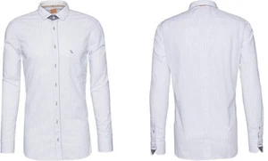 New Hugo BOSS mens light blue regular fit long sleeve cotton t shirt £95 Small S - Picture 1 of 11