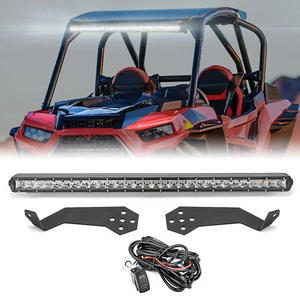 WSAYS 31" Signal LED Light Bar Roof Mounts Wire For Polaris RZR XP 1000 Turbo - Picture 1 of 8