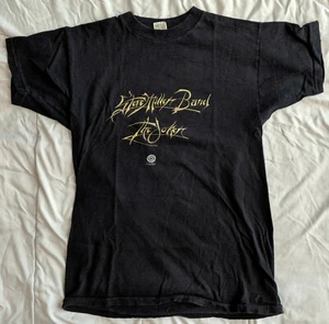 VINTAGE STEVE MILLER BAND "THE JOKER" PROMO T-SHIRT - BLACK - RARE - 1973 - MED - Picture 1 of 4