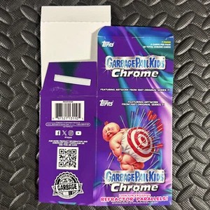 CUBO DE BASURA NIÑOS 2025 CROMO 7ª Serie 7 CAJA VACÍA BLÁSTER TOPPS - Imagen 1 de 2