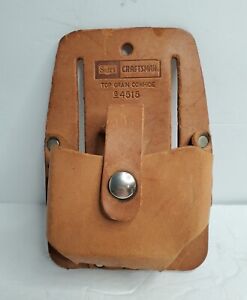 Sears Craftsman Top Grain Cowhide Utility Tool Holder Pouch #4515
