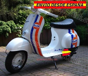 Kit Vinilo Calcomania Stickers Decal Gulf moto Scooter Vespa Piaggio - Imagen 1 de 2