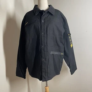 NWT Caterpillar Men’s Canvas Fenceline Quilted Insulated Chore Coat - Size Large - Picture 1 of 16