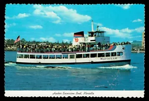San Diego California~Harbor Excursion Boat Marietta~Vintage Postcard - Picture 1 of 2