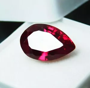 7.55 Ct Natural Red Ruby Pigeon Mozambique Pear Cut Loose Certified Gemstone - Picture 1 of 6