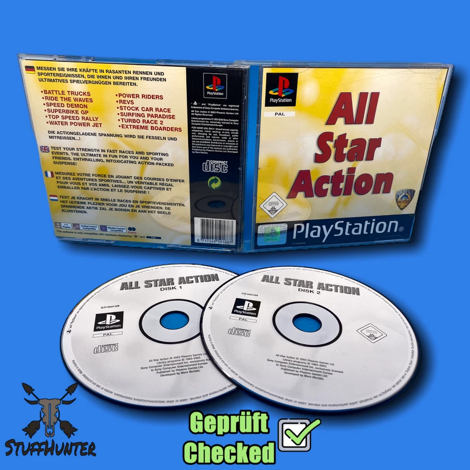 All Star Action - PS1 - Checked - USK0 * Very good - Image 1 of 1