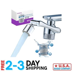 Space-Saving Faucet Extender with 1080° Rotating Aerator for Kitchen & Bathroom - Picture 1 of 10