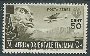 1938 AOI POSTA AEREA SOGGETTI VARI 50 CENT MH * - K123-2 - Picture 1 of 1