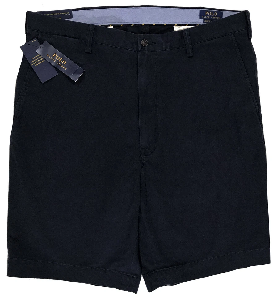 Polo Ralph Lauren 711707957001 Stretch Classic Fit Flat Front Shorts Ink Size 50