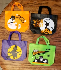 12 Halloween Trick or Treat Tote Bags with Handles 13 x 10 - Picture 1 of 5