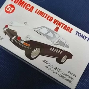 Tomytec Tomica Limited Vintage Porsche912 Patrol Car Kanagawa NUOVO dal Giappone - Foto 1 di 4