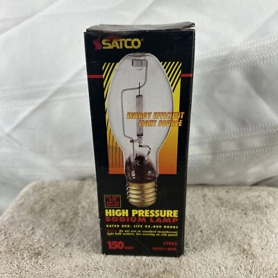 Satco Hygrade S1932 High Pressure Sodium HPS Lamp Bulb 150W 16K Lumens - Image 1 of 4