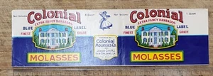 ADVERTISING Label Colonial Molasses Jersey City New Jersey New Orleans Louisiana - Picture 1 of 1