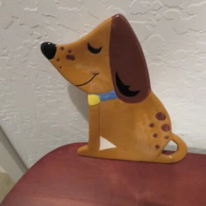 Fun Dachshund Dog Trivet Spoon Rest Ceramic Tray Plate NEW - Picture 1 of 2