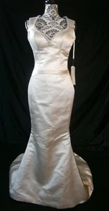 Abito da sposa Winnie Couture abito da sposa avorio 8 sirena con buco della serratura - Foto 1 di 12