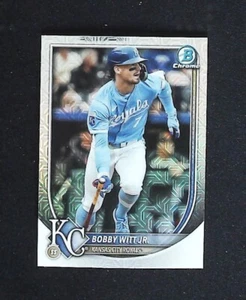 BOBBY WITT JR 2025 Bowman Mojo Cromo Rifrattore Parallelo #7 Kansas City Royals - Foto 1 di 1