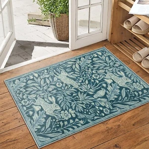 Lahome Forest 2x3 Entryway Rug, Washable Rabbit Area Rug for Entrance Indoor,... - Picture 1 of 7