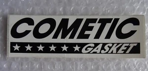 mOTORCYCLE CAR TRAILER COMETIC GASKET NOS RETRO VINTAGE STICKER neocurio - Picture 1 of 3