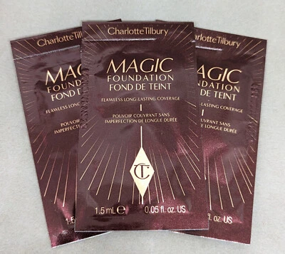 CHARLOTTE TILBURY 3x Magic Foundation Shade #4 für leichte/mittlere Haut (3x 1,5ml)