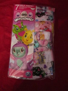 Girls' Hatchimals 7pk Classic Underwear Panties 100% Cotton Size 4 - Picture 1 of 4