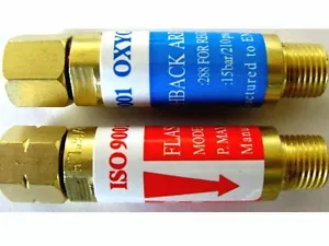 Acetylene or Propane & Oxygen FLASHBACK ARRESTORS Reg End Torch Welding ISO Cert - Picture 1 of 1