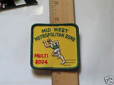 2004 Mid West Metropolitan Atheletics Track Meet Patch,  