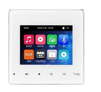 Mini Wall Amplifier Bluetooth Smart Sound System Theater Stereo Ceiling Speaker - Image 1 of 4