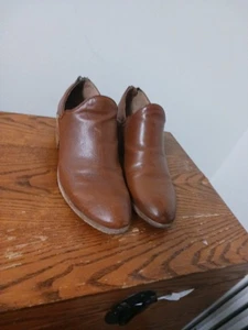 Frye Schuhe Stiefeletten Tom Cognac Größe 10 M Reißverschluss Damen Leder  - Bild 1 von 12