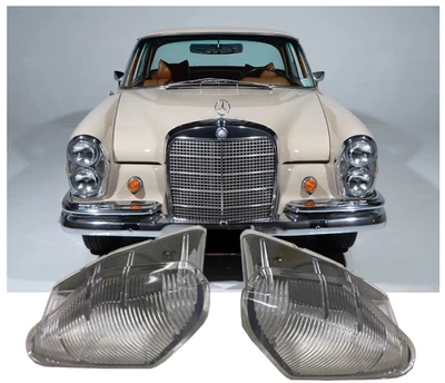 Clear 2x Indicator Lens Mercedes 220SE 280SE 3.5 Coupe W111 W108 W109 W112 - Image 1 of 4