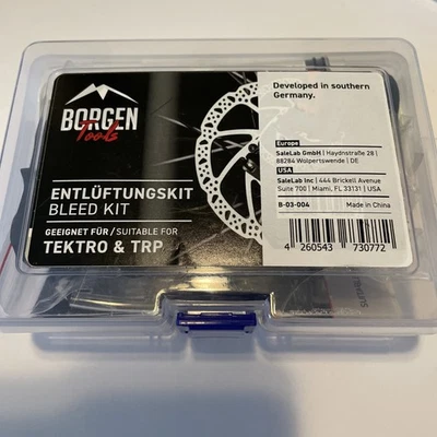 Kit de purga Borgen Tools adecuado para bicicleta Tektro y TRP nuevo Foto 1 de 2