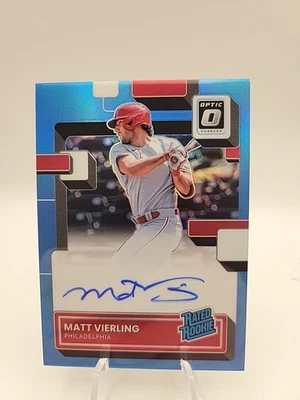 2022 Panini Donruss Optic - Rated Rookie Signatures Matt Vierling #RRS-MV... - Image 1 of 3