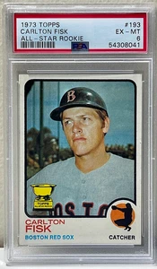 1973 Topps Carlton Fisk All-Star Rookie #193 PSA EX-MT 6- (bin7836G) - Imagen 1 de 2